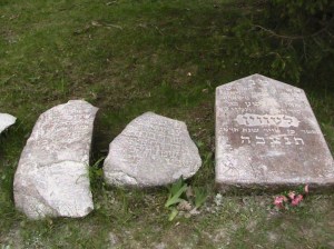 Three of the last five gravestones